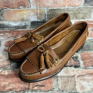 Bass Leather Slip On Loafers Size 8